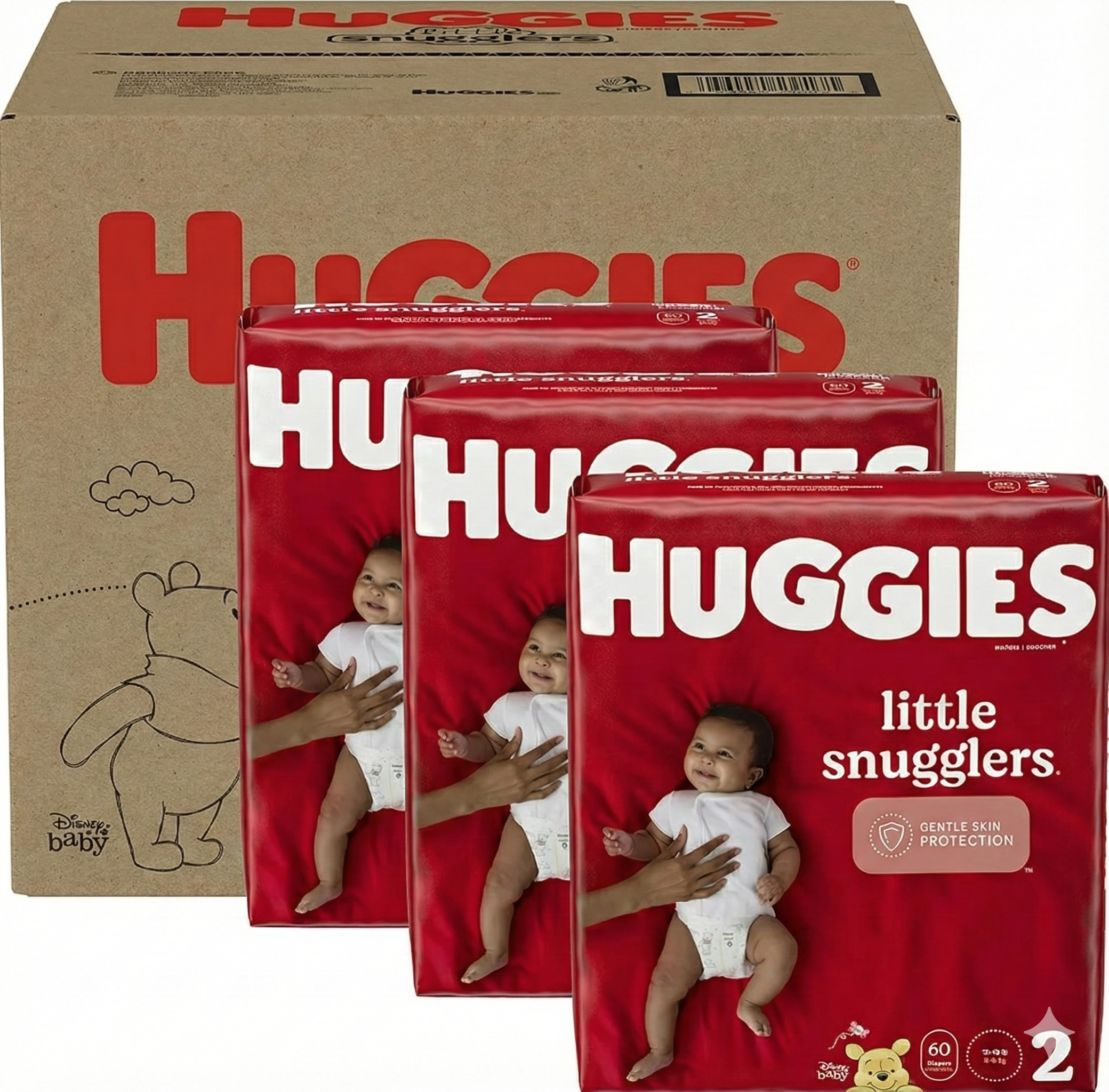 Huggies Little Snugglers Diapers - Newborn 144ct